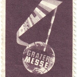 Reklamemarke Grazer Messe 1954