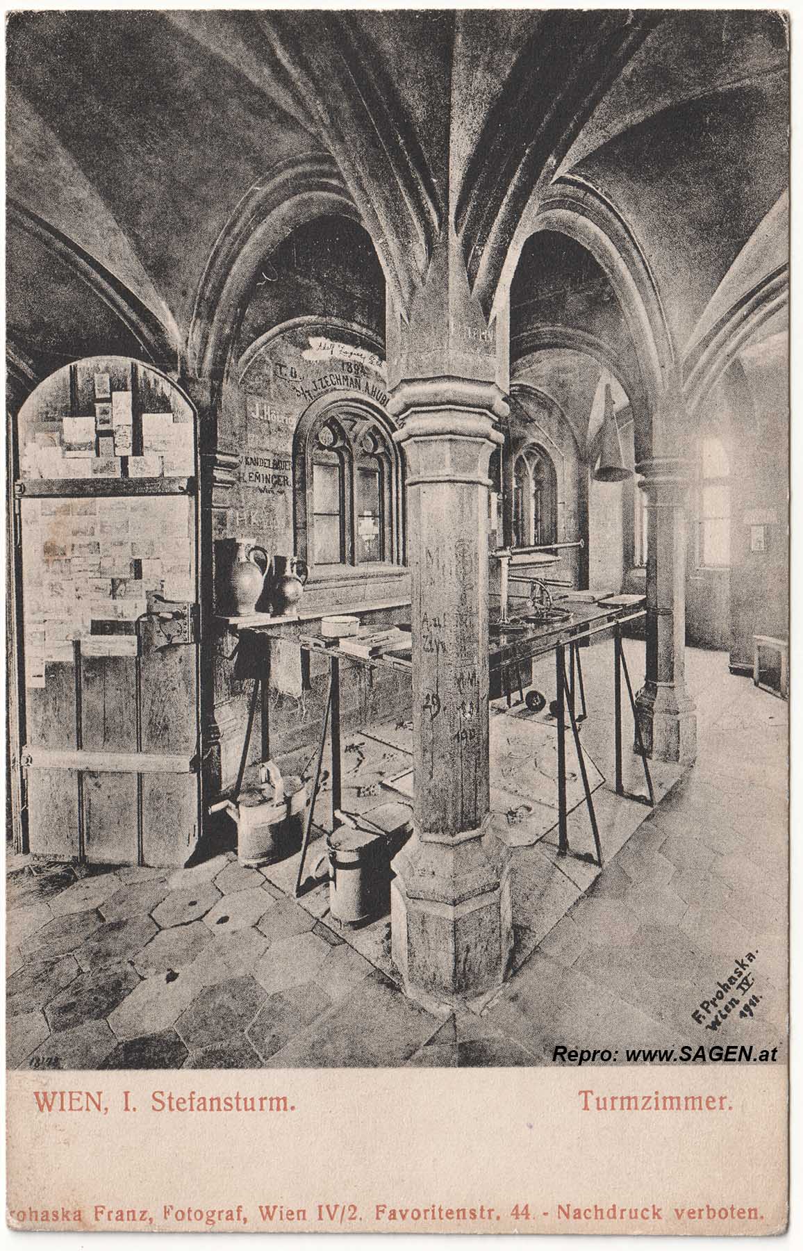 Stephansturm Turmzimmer 1911