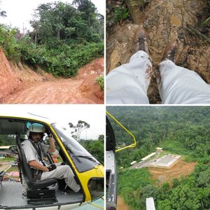 Heli-Pilot im Regenwald Panamas