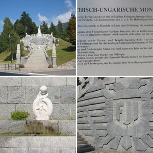 Trentino - Bondo: Soldatenfriedhof und Monument