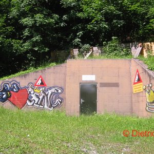 Graffiti tief im Wald