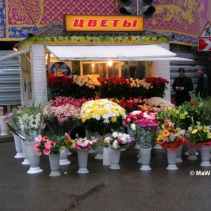 Blumengeschäft im Zentrum Moskaus
