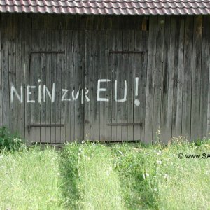 Graffiti "Nein zur EU"