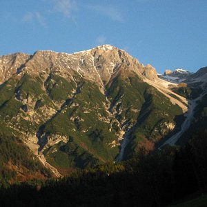 Nordkette und Arzler Scharte gegen Norden