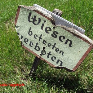 wiesen betreten verboten