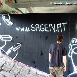 ein Graffiti entsteht