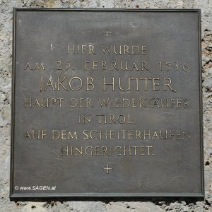 Gedenktafel Jakob Hutter