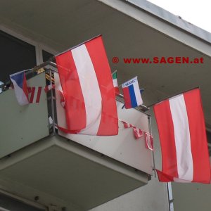 Fanbalkon am Südring in Innsbruck