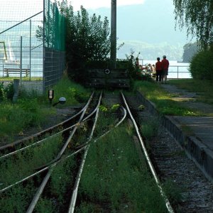 Dreischienengleis Gmunden-Seebahnhof