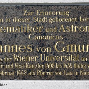 Gedenktafel Johannes von Gmunden