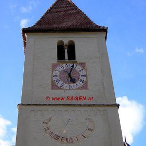 Sonnenuhr in Plaus (Vinschgau/Südtirol)