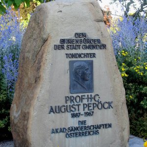 Gedenkstein für August Pepöck