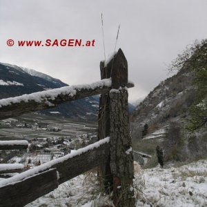 Schneebild Südtirol