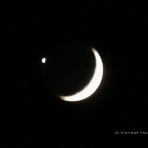 Mond trifft Venus