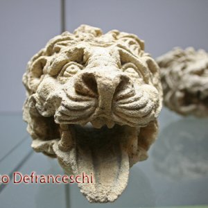 Wasserspeier in Form eines Löwenkopfes