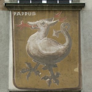 Wappen der Familie Pappus am Rathaus von Feldkirch