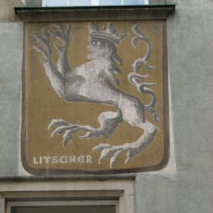 Wappen der Familie Litscher am Rathaus von Feldkirch