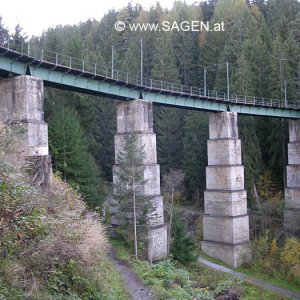 Viadukt der Stubaitalbahn in Mutters