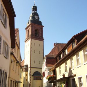 Kirchturm der Stadtkirche St. Arbogast in Haslach i.K.