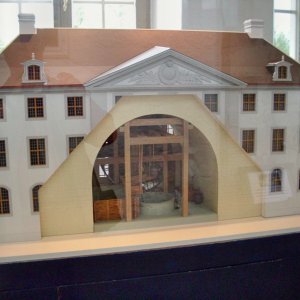 Festungsbrunnen - Modell des Brunnenhauses