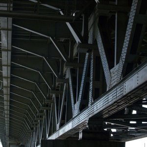 Eisenbahnbrücke bei Mohacs(Ungarn)