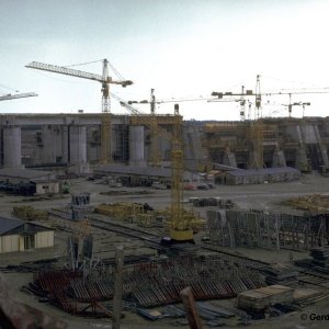 Kraftwerk Altenwörth, Baustelle 1975