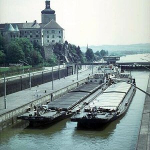 Schiffsschleuse Ybbs-Persenbeug 1975