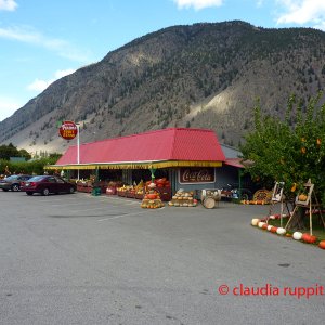 Obstdirektverkauf im Similkameen Valley, Kanada