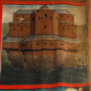 Arche Noah vom Fastentuch von Haimburg