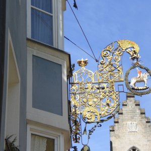 Medium 'Kunstschmiedearbeiten' in der Kategorie 'Wirtshausausleger, Nasenschild, Ausleger, Zunftzeichen'