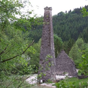überreste hammerwerk in göstling