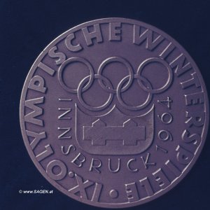 Medaille Olympische Winterspiele 1964 Innsbruck