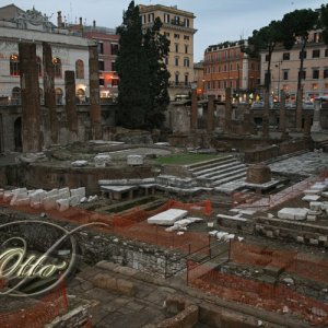 Heiligtümer am Largo Argentina in Rom