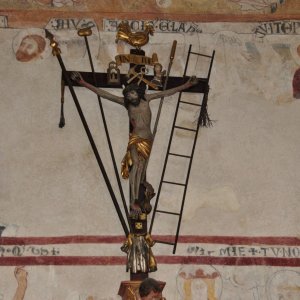 Spätgotisches Kruzifix in der Pfarrkirche von Metnitz