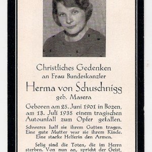 Frau Bundeskanzler Herma von Schuschnigg