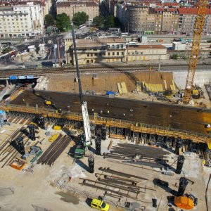 Großbaustelle Wien - Südbahnhof / Nordseite