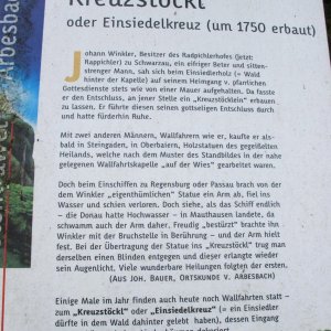 Legende zum Kreuzstöckl in Schönfeld im Waldviertel