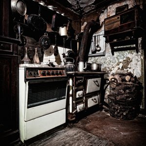 Eine verlassene Küche