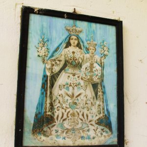 Madonna mit Kind,  Wegkapelle in Filsendorf