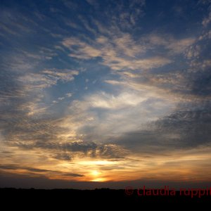 Sonnenuntergang in Saskatchewan, Kanada