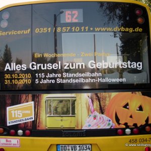 Halloween auf der Standseilbahn Dresden