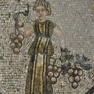 Aqileia - Detail der Fußbodenmosaiken aus der Südaula