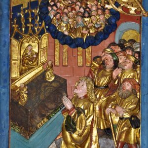 Johannesaltar in der Dominikanerkirche in Friesach (Kärnten)-Selbstbegräbni
