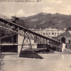 Innsbruck, Drahtseilbahn auf die Hungerburg (Mariabrunn)