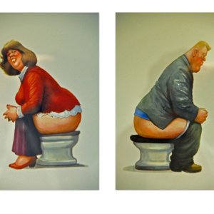 Karikaturmuseum Krems - Toilettentüren