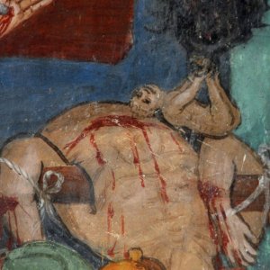 St.Gandolf (Bez. Feldkirchen - Kärnten): Detail aus der Kreuzigungsgruppe