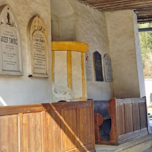 Rinkenberg/Vogrce (Gem. Bleiburg - Kärnten): Kanzel in der Vorhalle