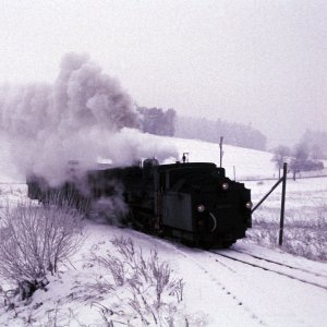 Dampflokomotive im Winter - Alt Weitra