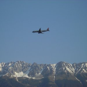 Anflug Innsbruck