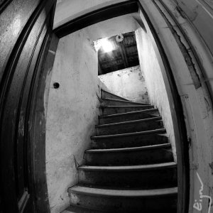 Stairs to the roof